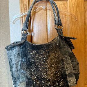 Stylish Black and Silver Women's Bag